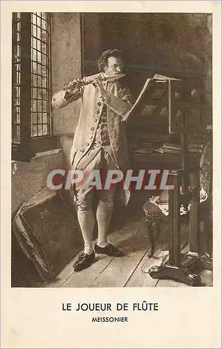 Cartes postales Le Joueur de Flute Meissonier