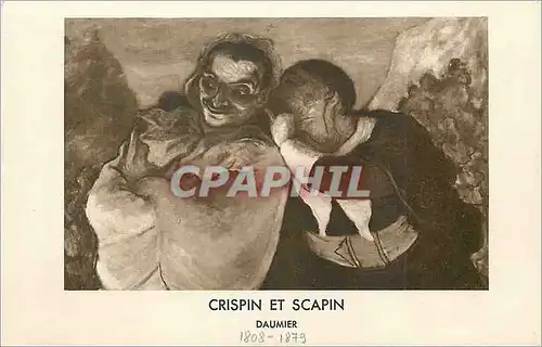 Ansichtskarte AK Crispin et Scapin Daumier (1808 1879)