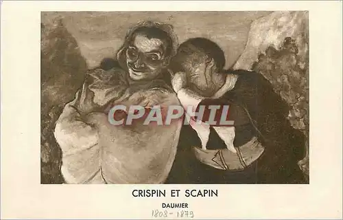 Cartes postales Crispin et Scapin Daumier (1808 1879)