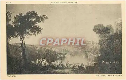 Cartes postales Turner Dido and Aeneas National Gallery Millbank