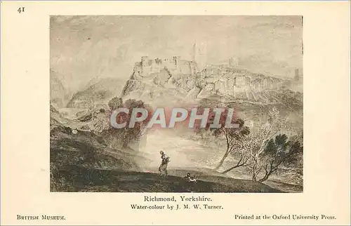 Cartes postales Richmond Yorkshire Water Color by J M W Turner British Museum