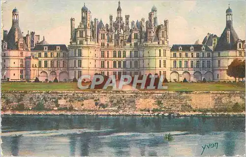 Cartes postales La Douce France Chateaux de la Loire chateau de Chambord Facade Nord