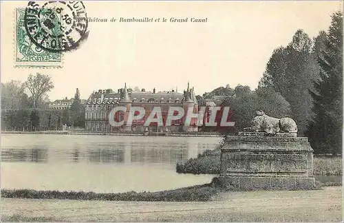 Cartes postales Chateau des Rambouillet et le Grand Canal