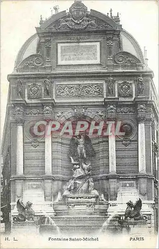 Cartes postales Fontaine St Michel Paris