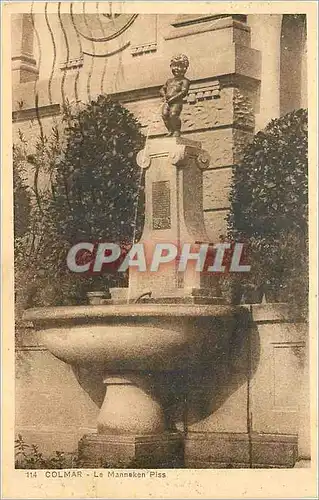 Cartes postales Colmar le Manneken Piss