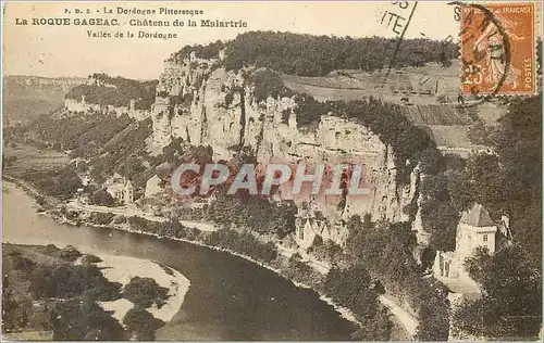 Cartes postales La Dordogne Pittoresque La Roque Gageac Chateau de la Malartrie vailes de la Dordogne