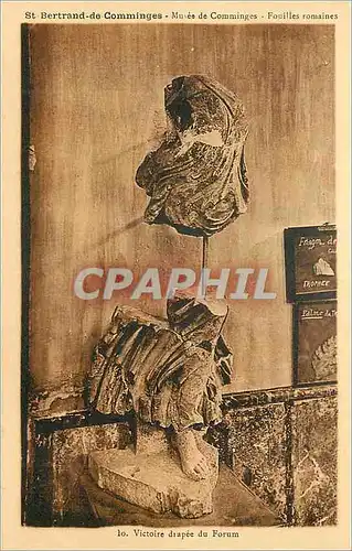 Cartes postales Victoire Drapee du Forum St Bertrand de Comminges Musee de Comminges Fouilles Romaines