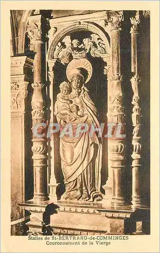Cartes postales Stalles de Saint Bertrand de Comminges Couronnement de la Vierge