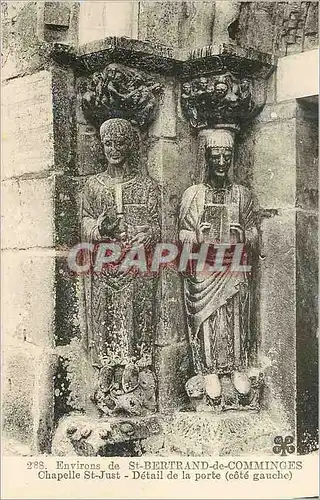 Cartes postales Saint Bertrand de Comminges Chapelle St Just Detail de la Porte (Cote Gauche)