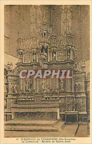 Ansichtskarte AK Saint Bertrand de Comminges (Hte Garonne) La Cathedrale Retable du Maitre Autel