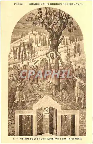 Cartes postales Eglise Saint Christophe de Javel par Martin Perrieres