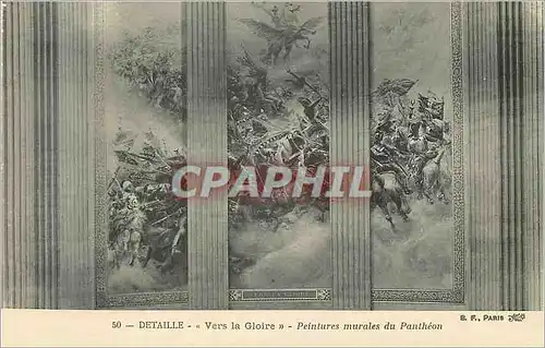Ansichtskarte AK Detaille vers la Gloire Peintures Murales du Pantheon