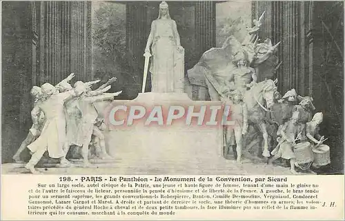 Ansichtskarte AK Peintures le Pantheon Le Monument de la Convention par Sicard