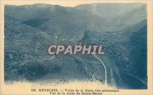 Cartes postales Meyrueis Vallee de la Jonte tres Pittoresque Vue de la Route de Sainte Enime