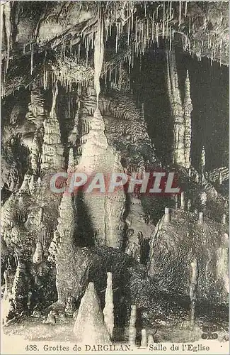 Ansichtskarte AK Grottes de Dargilan Salle de l'Eglise