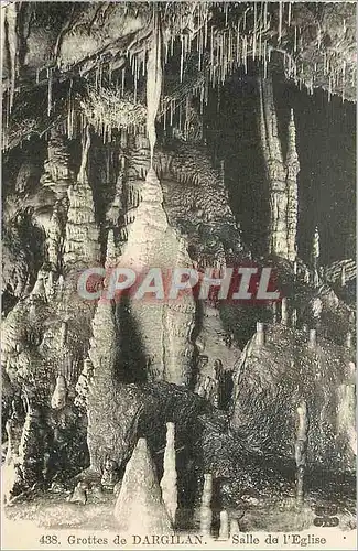 Cartes postales Grottes de Dargilan Salle de l'Eglise