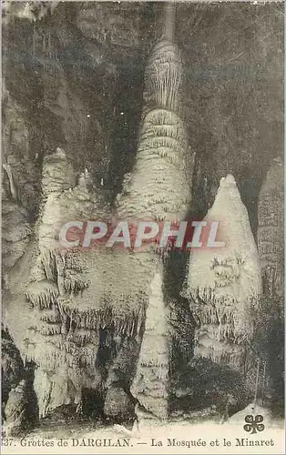 Ansichtskarte AK Grottes de Dargilan La Mosquee et le Minaret