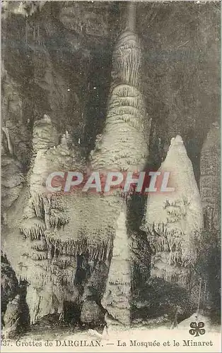 Cartes postales Grottes de Dargilan La Mosquee et le Minaret