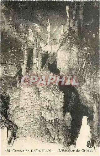 Cartes postales Grottes de Dargilan L'Escalier de Cristal