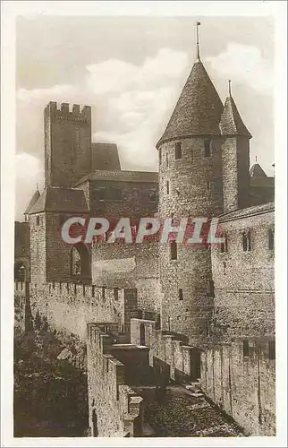 Cartes postales Carcassonne (cite) Le Pont Pinte Defense Exterieure du Chateau LL