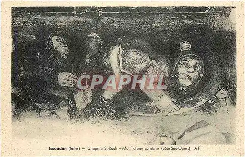 Cartes postales Issoudun (Indre) Chapelle St Roch Motif d'une Corniche (Cote Sud Ouest)