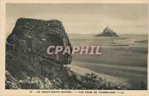 Cartes postales Le Mont Saint Michel Vue Prise de Tombelaine LL