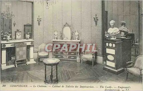 Ansichtskarte AK Compiegne Le Chateau Cabinet de Toilette des Imperatrices The Castle