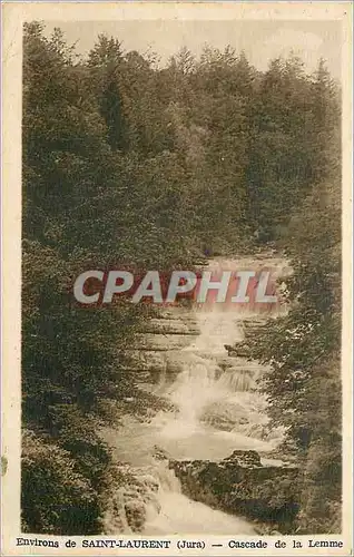 Cartes postales Environs de Saint Laurent (Jura) Cascade de la Lemme