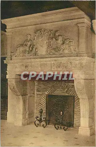 Cartes postales Reims Hotel le Vergeur Cheminee aux Armes des  Ursins Provenant de la Rue Saint Sixte