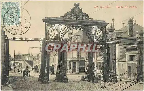 Cartes postales Reims Porte de Paris