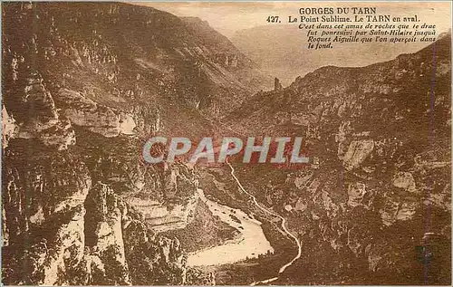 Ansichtskarte AK Gorges du Tarn le Point Sublime le Tarn en Aval