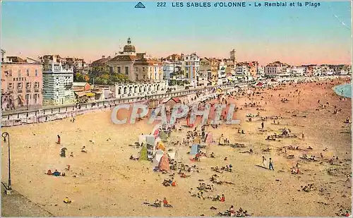 Cartes postales les Sables d'Olonne le Remblai et la Plage