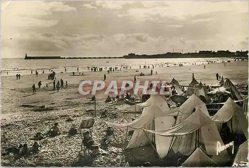 Moderne Karte les sables d'Olonne (Vendee) la Plage a Maree Basse