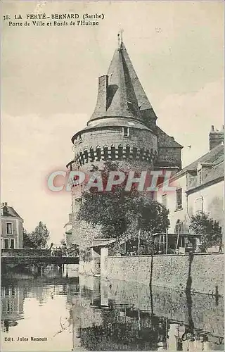 Ansichtskarte AK la Ferte Bernard (Sarthe) Porte de Ville et Bords de l'Huisne