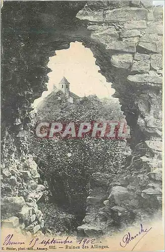 Cartes postales Ruines des Allinges