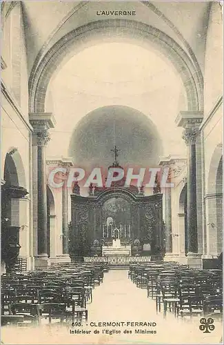 Cartes postales Clermont Ferrand Interieur de l'Eglise des Minimes