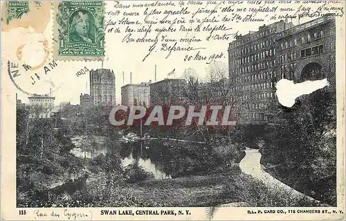 Cartes postales Swan lake Central Park NY