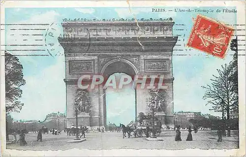 Cartes postales Paris l'Arc de Triomphe de l'Etoile