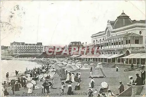 Ansichtskarte AK Biarritz Casino Municipal Hotel du Palais