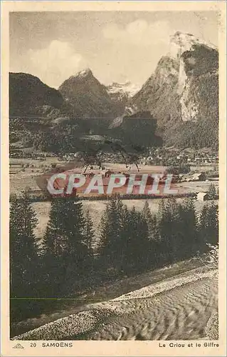 Cartes postales Samoens le Criou et le Giffre