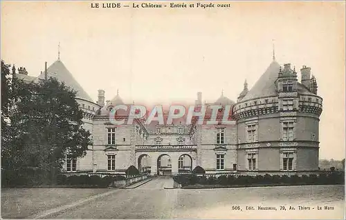 Ansichtskarte AK le Lude le Chateau Entree et Facade Ouest