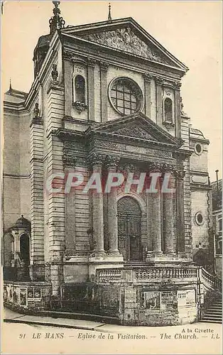 Cartes postales le Mans Eglise de la Visitation