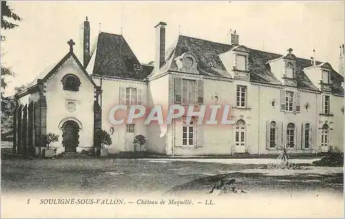 Ansichtskarte AK Souligne Sous Vallon Chateau de Maquille