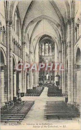 Ansichtskarte AK le Mans Interieur de la Cathedrale