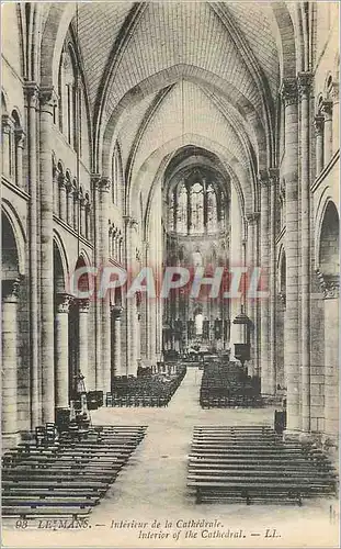 Cartes postales le Mans Interieur de la Cathedrale