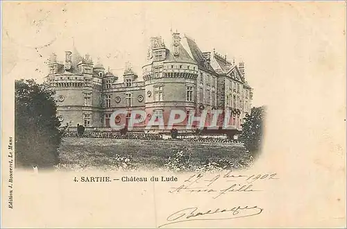 Ansichtskarte AK Sarthe Chateau du Lude (carte 1900)