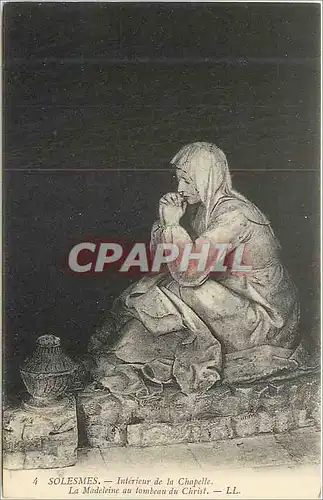 Cartes postales Solesmes Interieur de la Chapelle la Madeleine au Tombeau du Christ