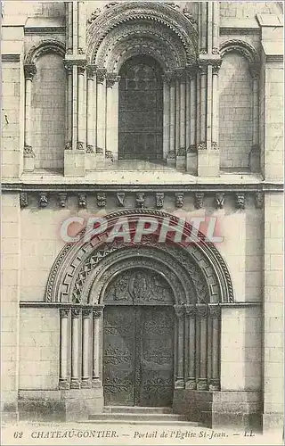 Cartes postales Chateau Gontier Portail de l'Eglise St Jean