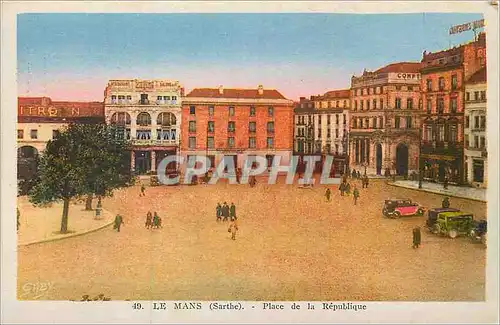 Cartes postales le Mans(Sarthe) Place de la Republique