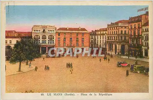 Cartes postales le Mans(Sarthe) Place de la Republique